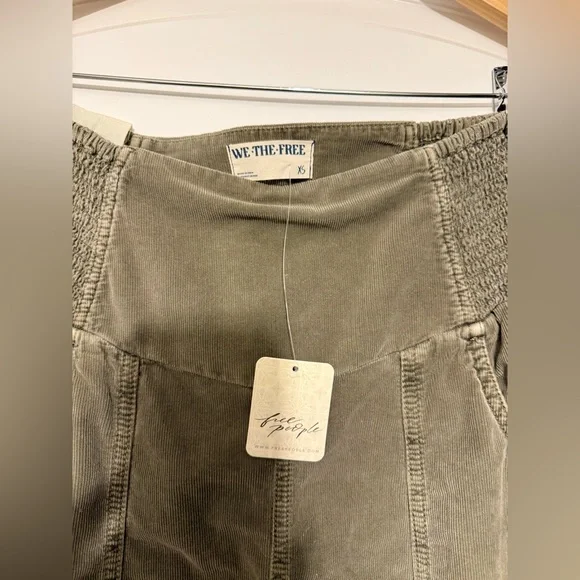Free People Lunan Crop Harem Cord Jeans We The Free XS - Picture 5 of 11